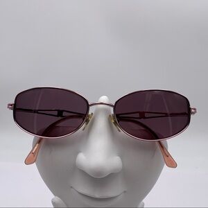 Vintage Luxottica Pink Oval Sunglasses Frames